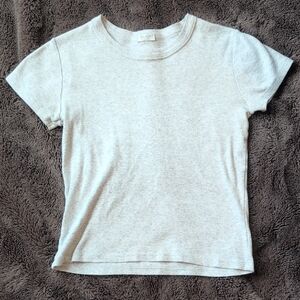 Gray Crew Neck T-Shirt